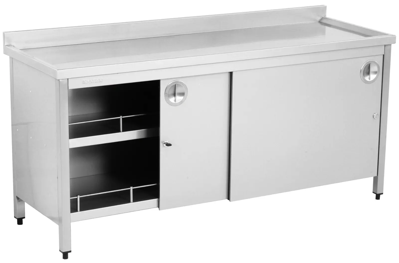 Çalışma Tezgahı Dolaplı Sürgü Kapılı Ara Raflı