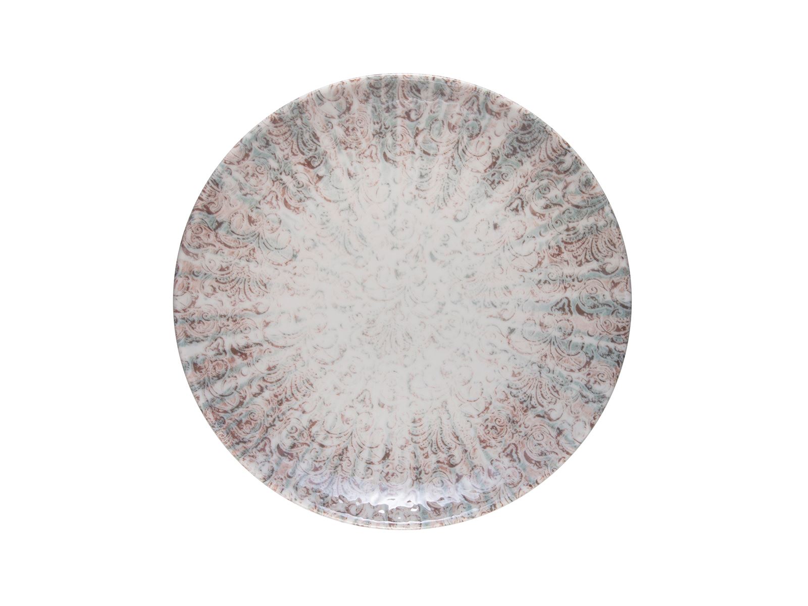 Damask Lona Düz Tabak