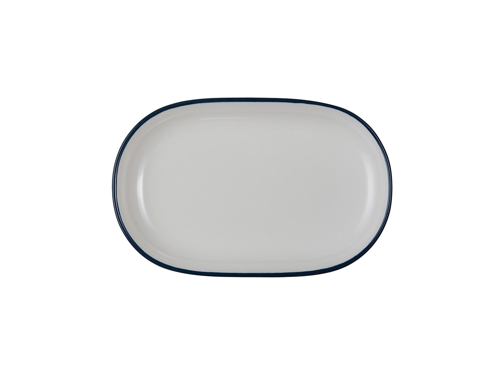 Modest Navy 37 cm Oval Tabak