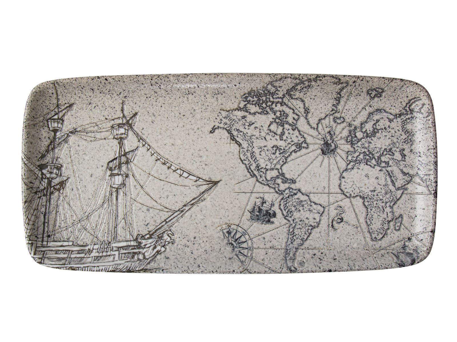 Piri Quadro Dikdörtgen Tabak 35 cm