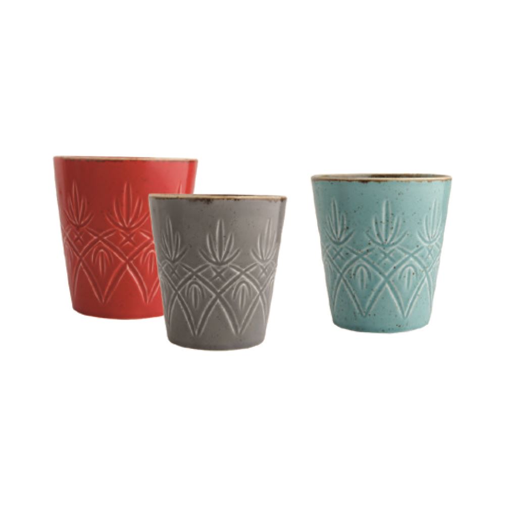 Bardak / Kırmızı & Koyu Gri & Turkuaz