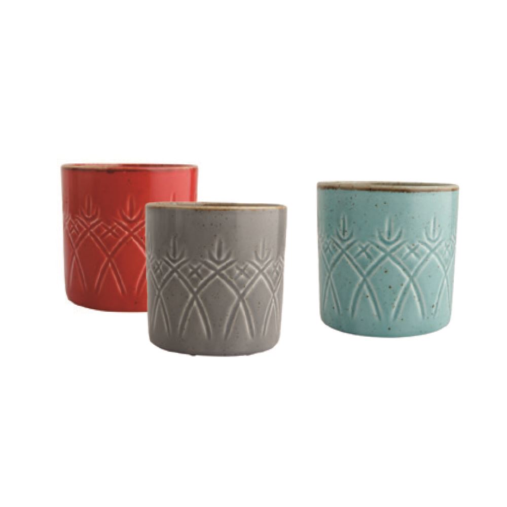 Bardak / Kırmızı & Koyu Gri & Turkuaz