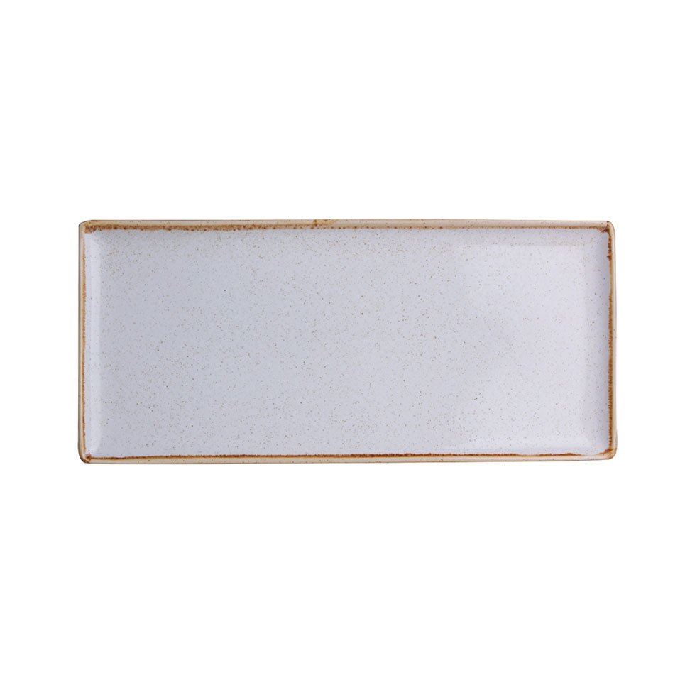 Porselen Gri Baton Pasta Tabağı