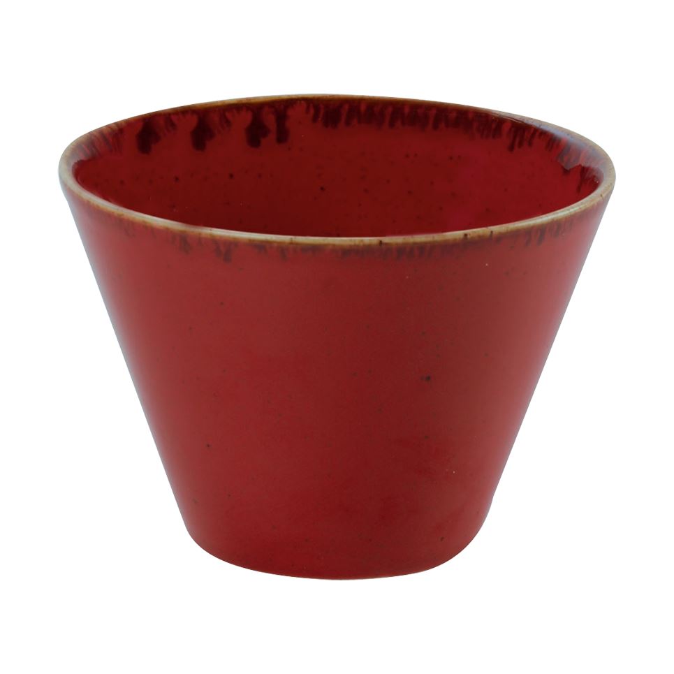 Porselen Kırmızı Kase