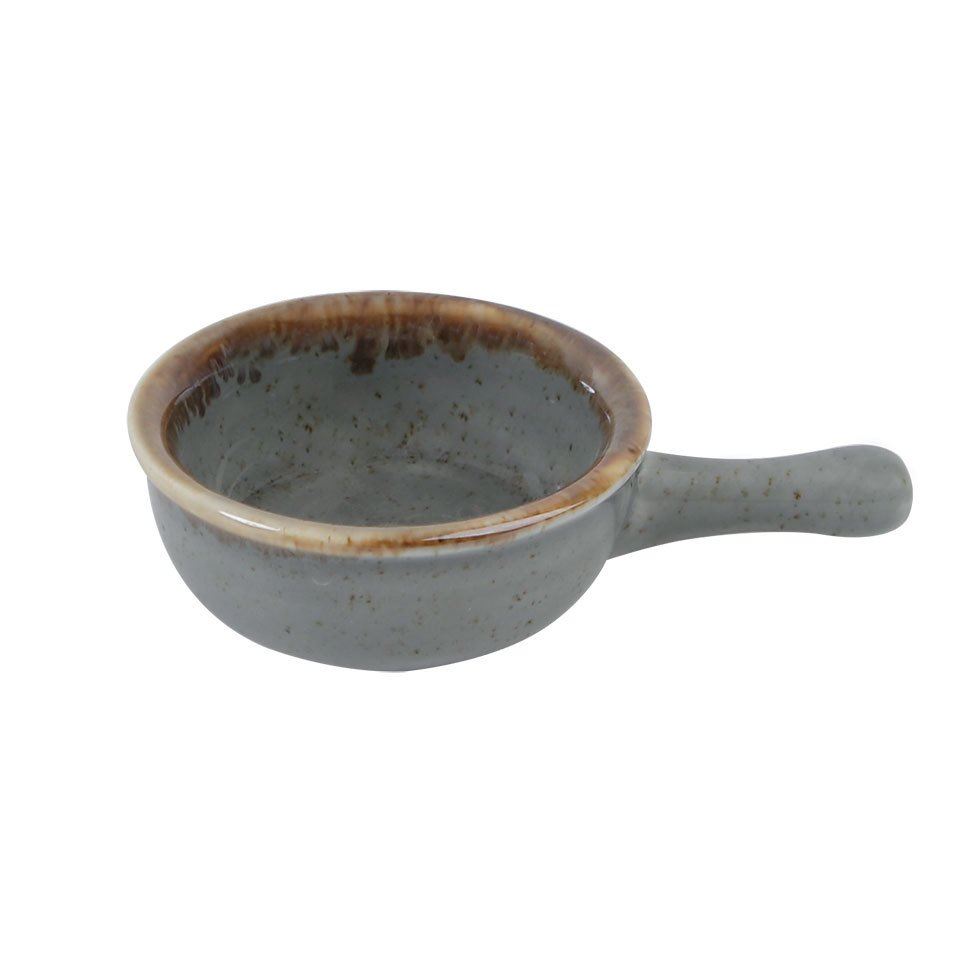 Porselen Koyu Gri Çok Amaçlı Mini Kase