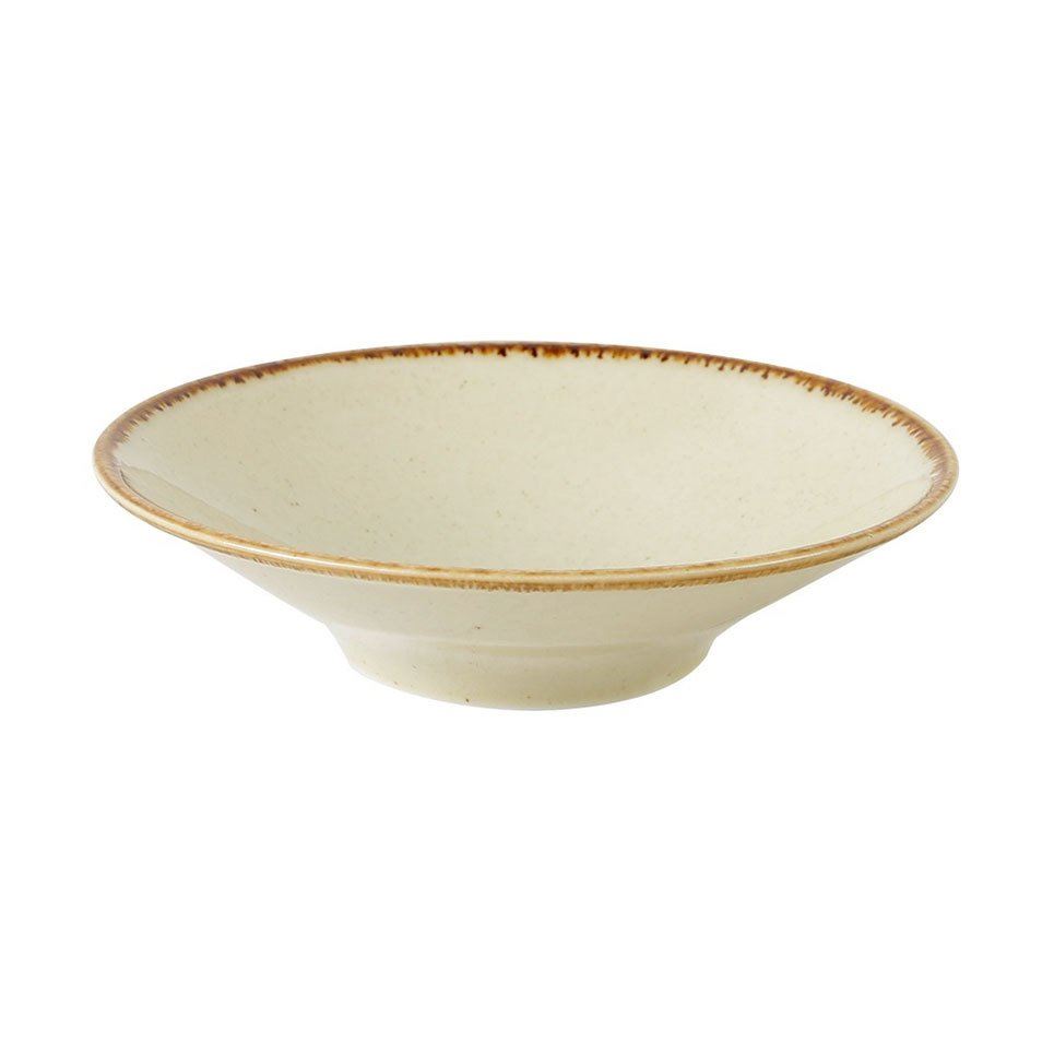 Porselen Sarı Çukur Tabak