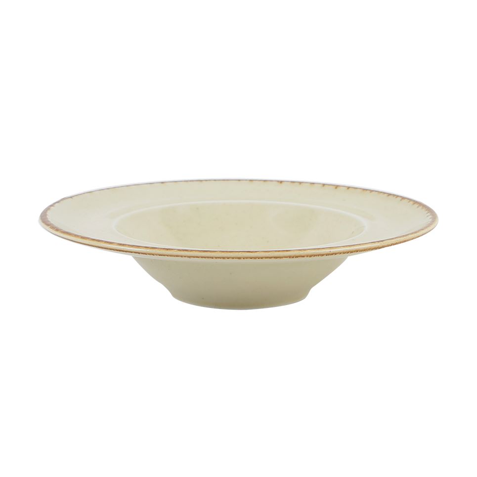 Porselen Sarı Çukur Tabak