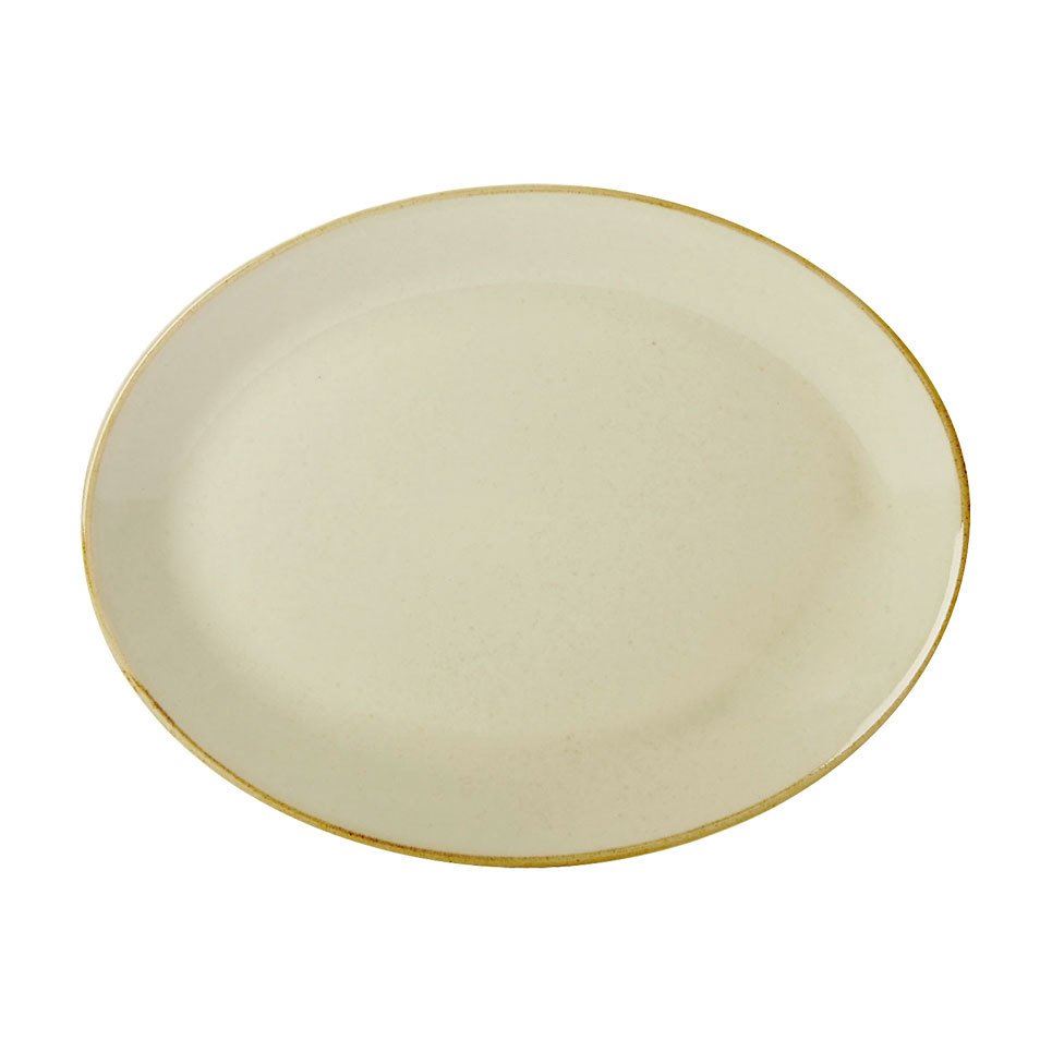 Porselen Sarı Kayık Tabak