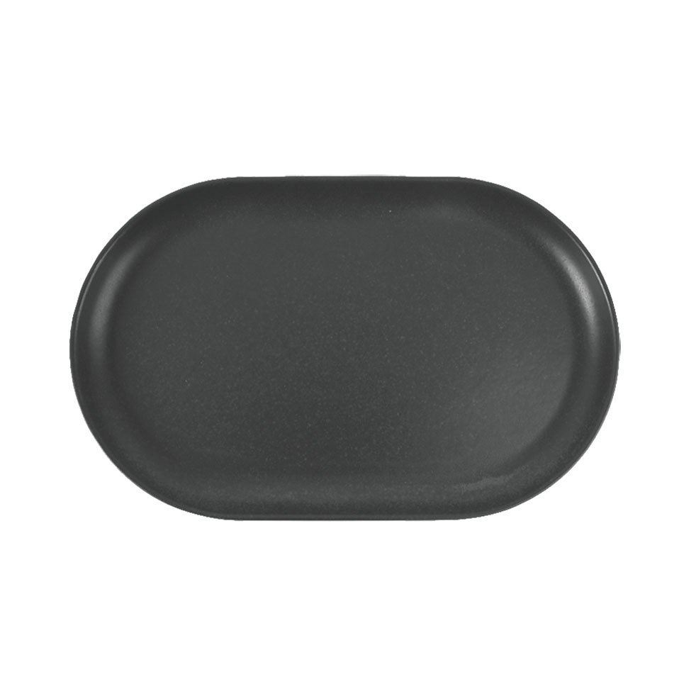 Porselen Siyah Kayık Tabak