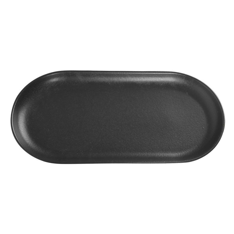 Porselen Siyah Kayık Tabak