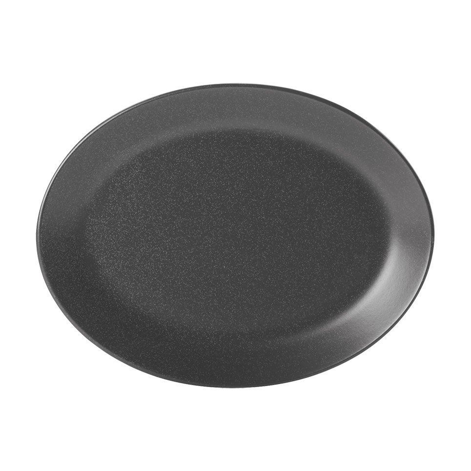 Porselen Siyah Kayık Tabak