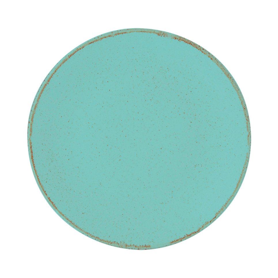 Porselen Turkuaz Düz Tabak