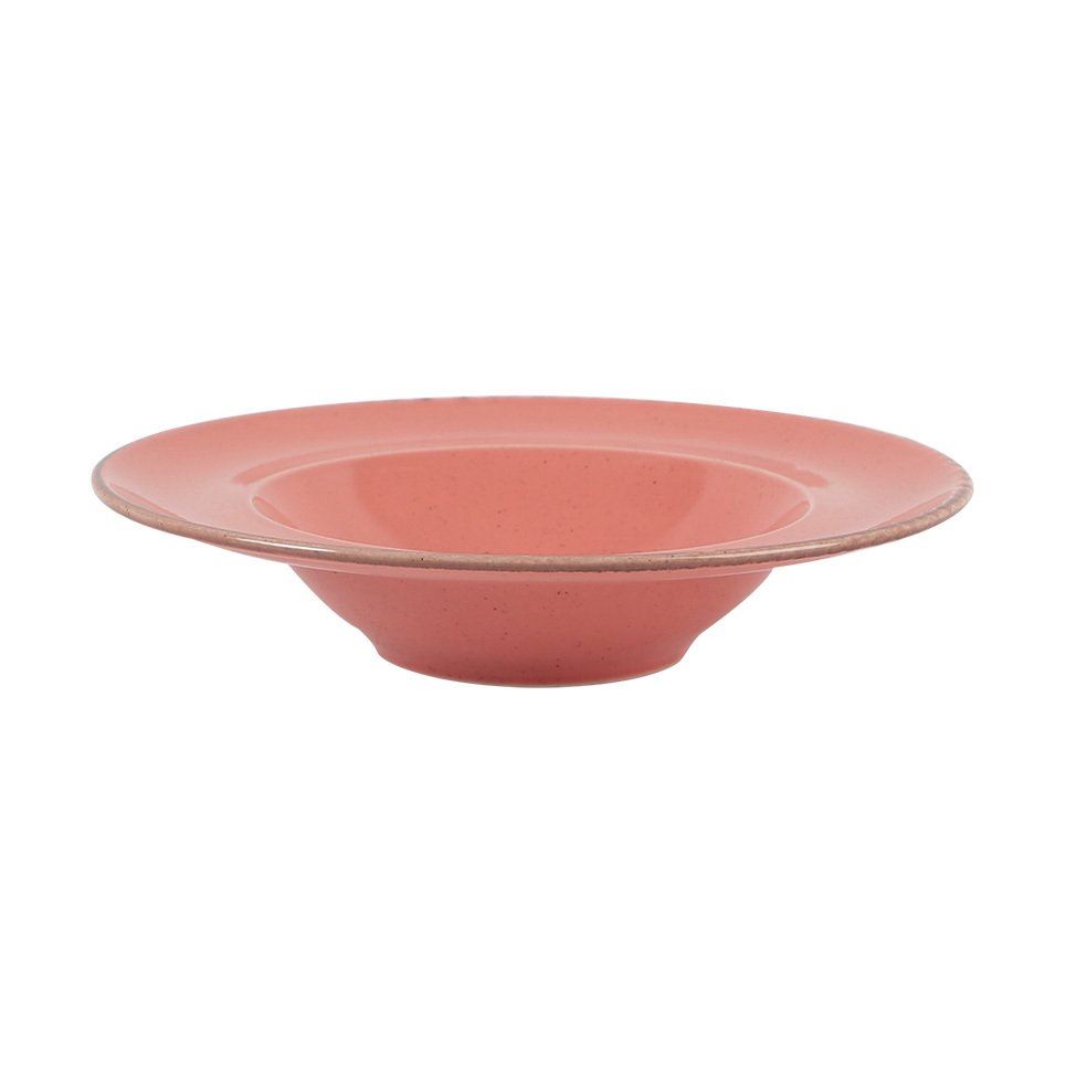 Porselen Turuncu Çukur Tabak