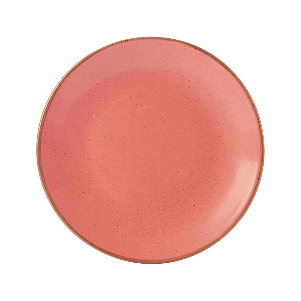 Porselen Turuncu Düz Tabak