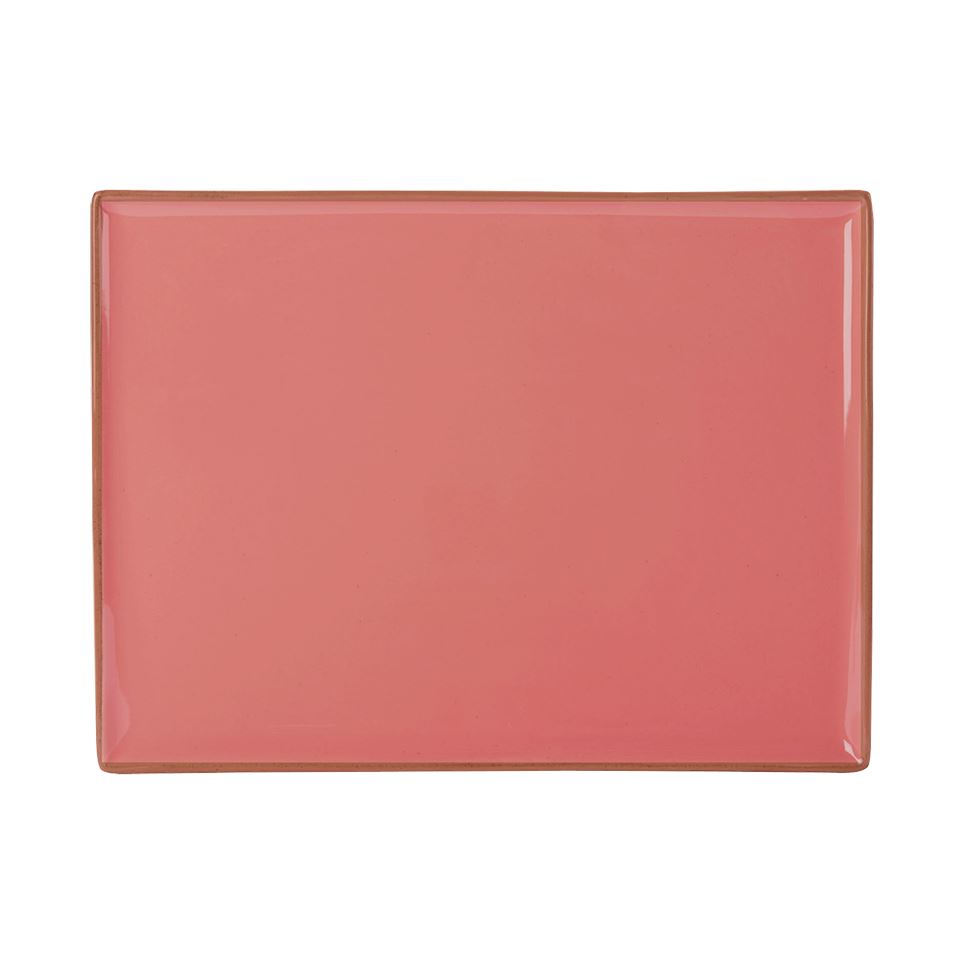 Porselen Turuncu Kahvaltı Tabağı