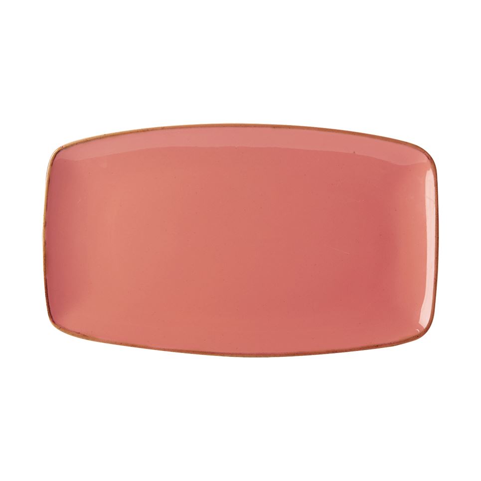 Porselen Turuncu Kayık Tabak