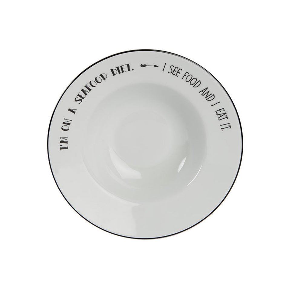 Be Happy Porselen Çukur Tabak 25 cm A+P