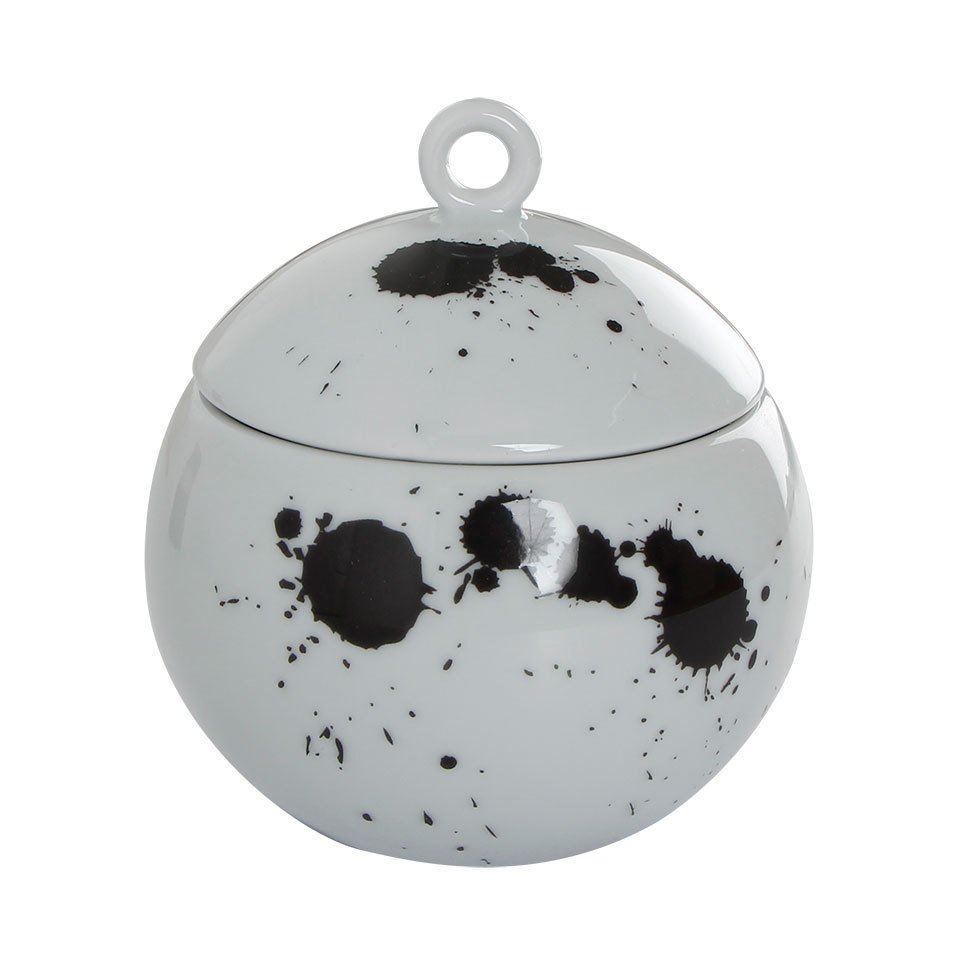 Black Touch Porselen Kapaklı Şekerlik 340 cc A+P