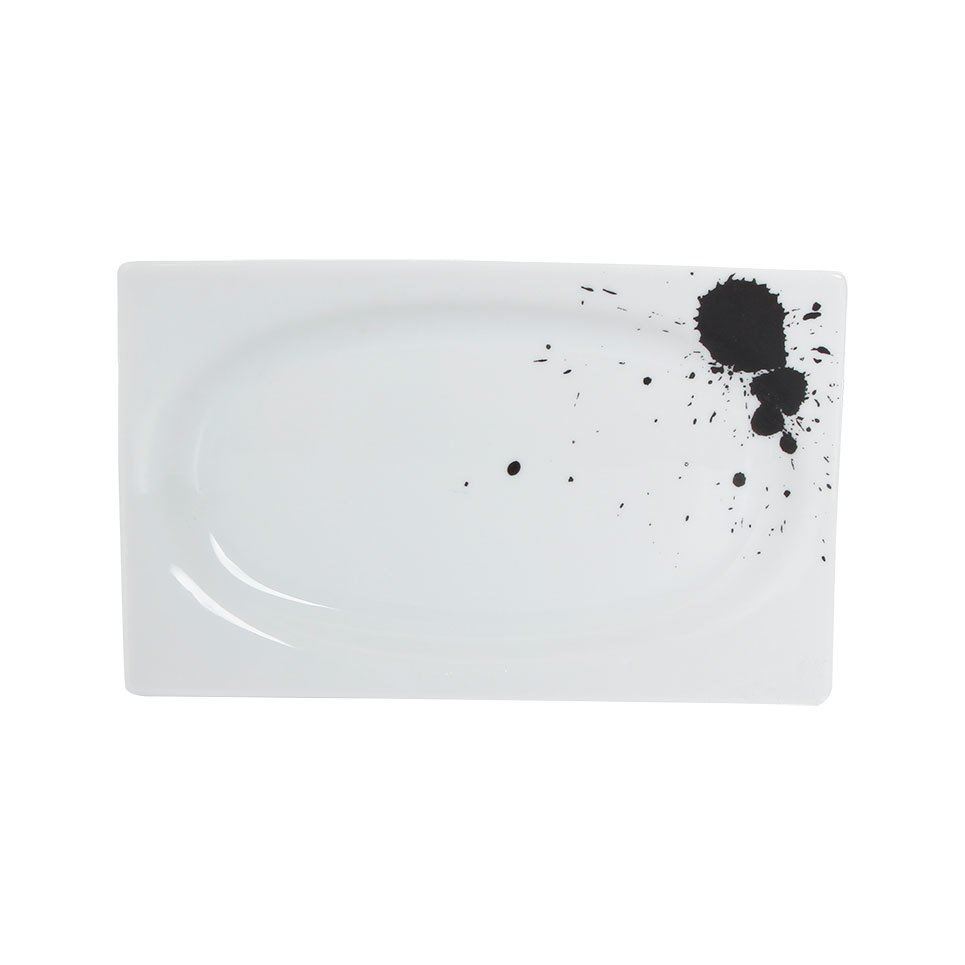 Black Touch Porselen Kayık Tabak 18 cm A+P