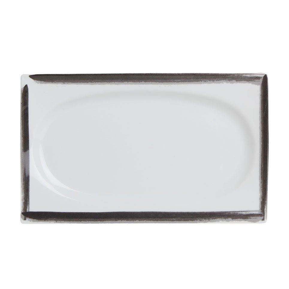 Black Touch Porselen Kayık Tabak 30 cm A+P