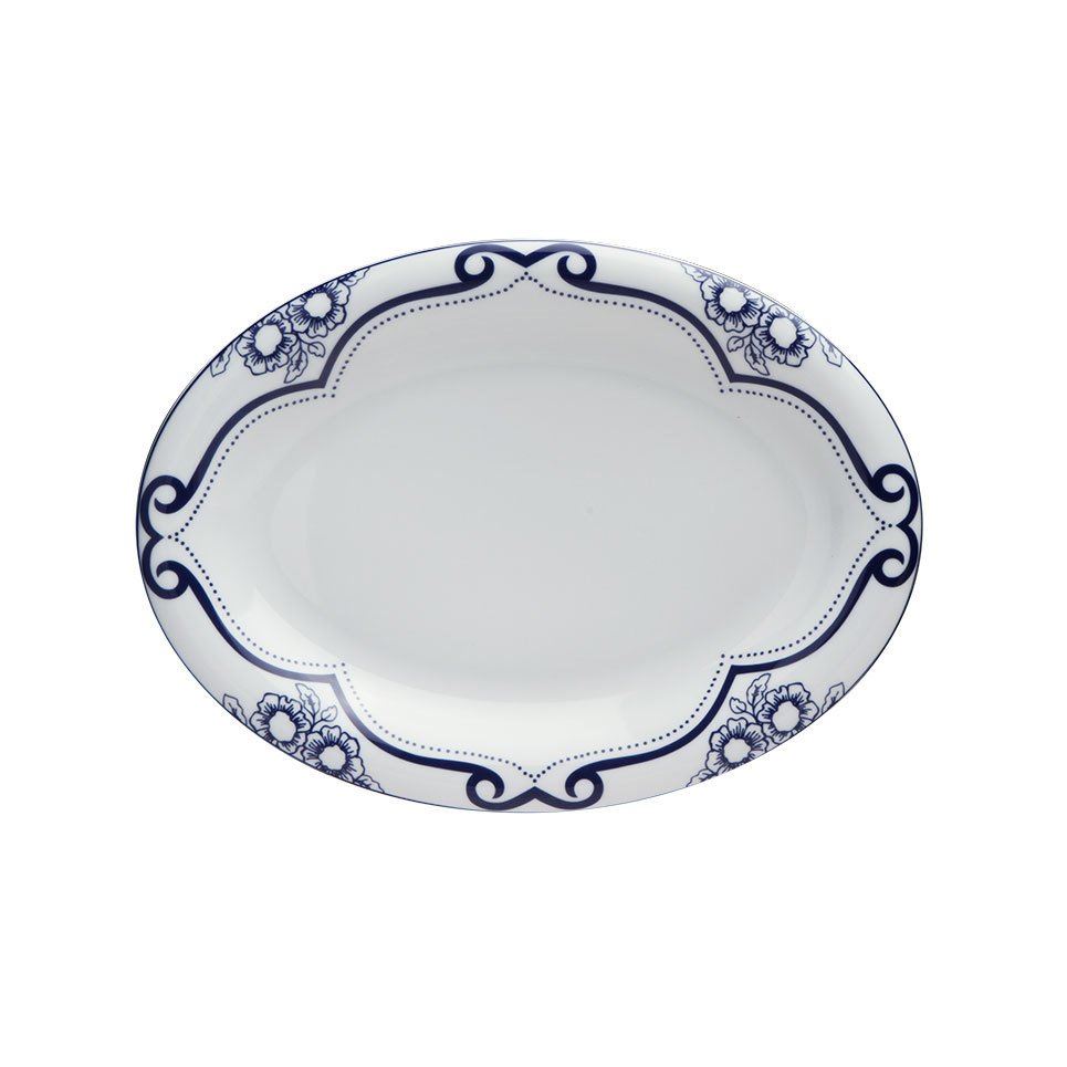 Blue Manoir Porselen Kayık Tabak 29 cm A+P