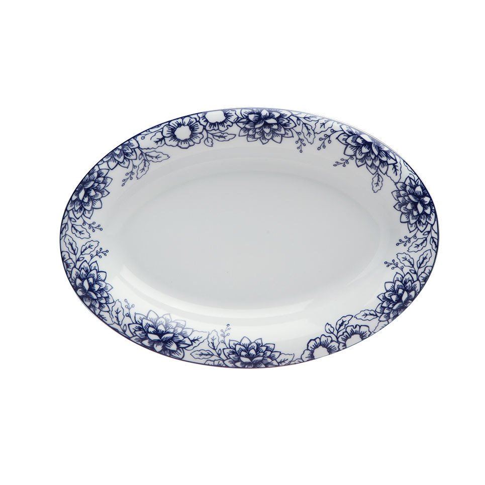 Blue Manoir Porselen Kayık Tabak A+P