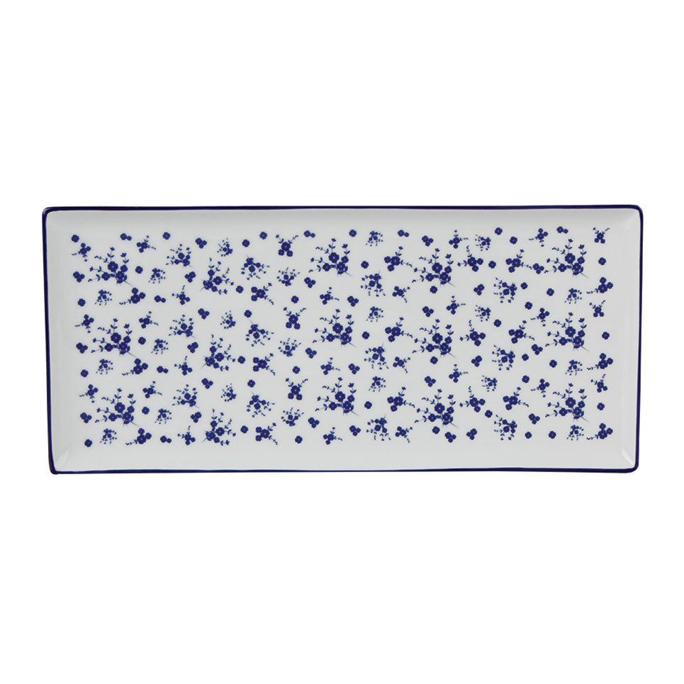 Blue Passion  Porselen Baton Pasta Tabağı