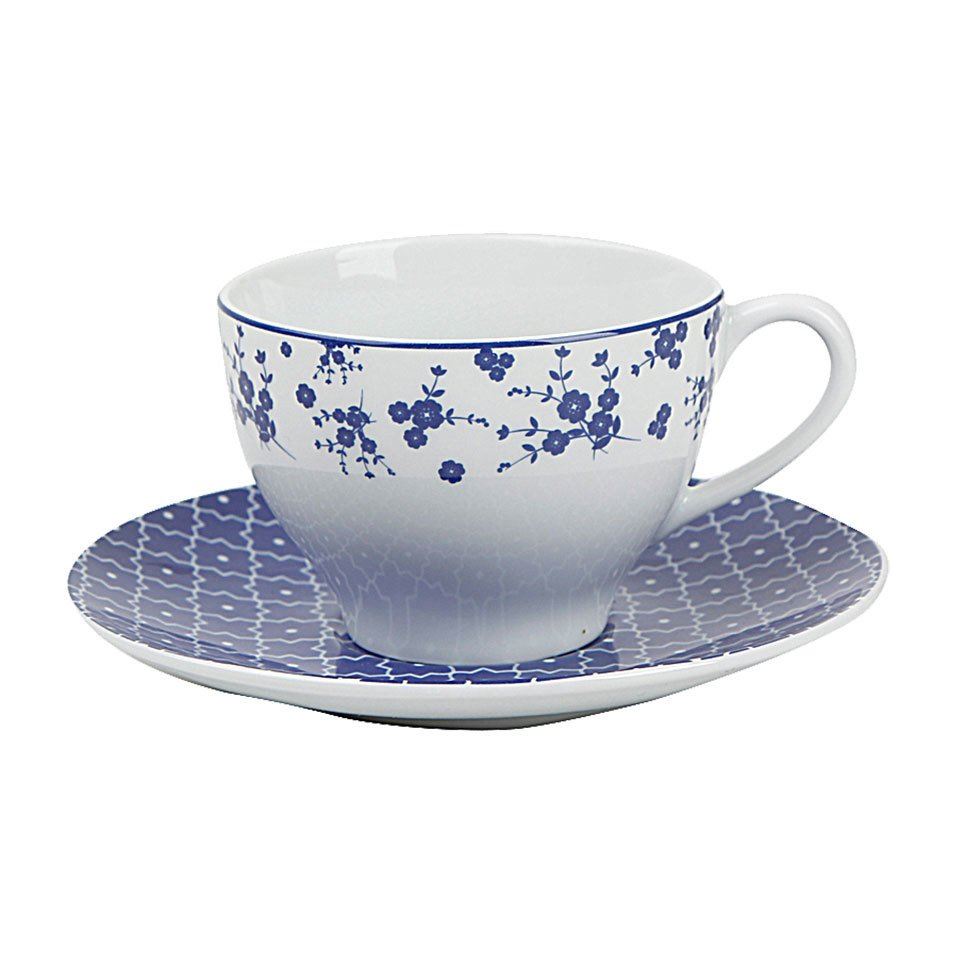 Blue Passion Porselen Çay Fincan Takımı