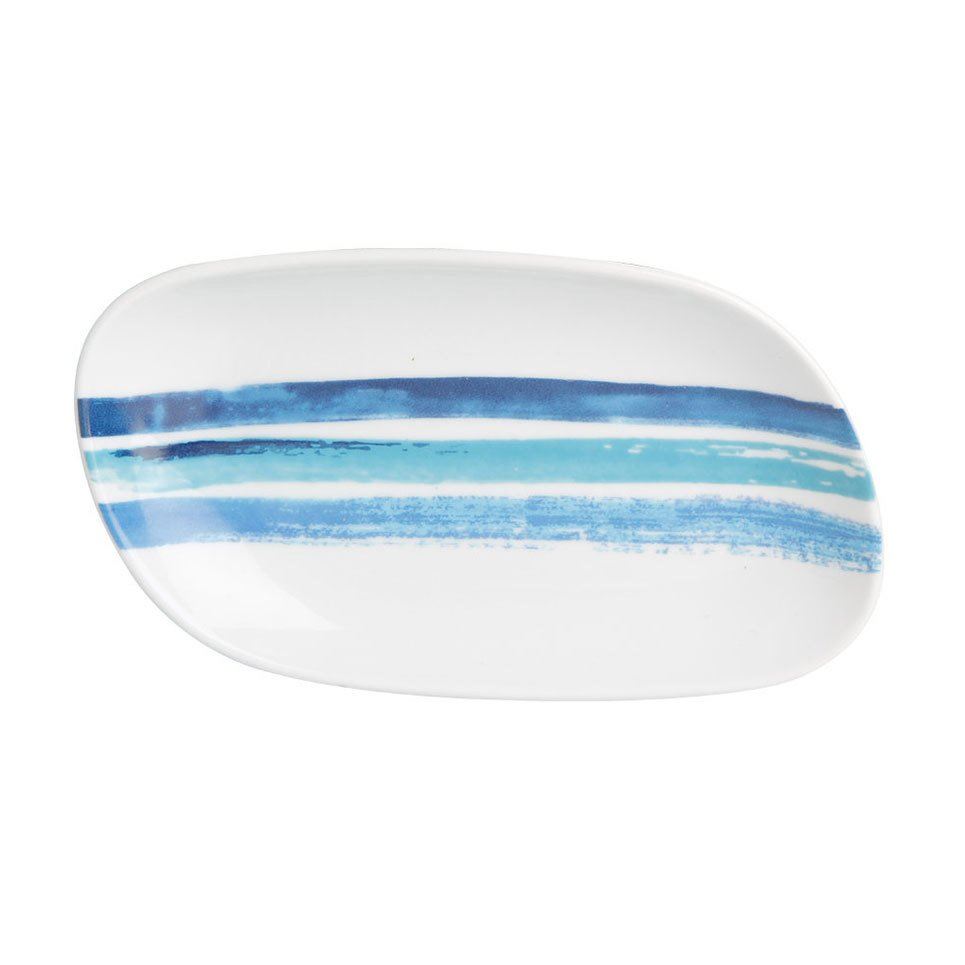 Deep Blue Porselen Kayık Tabak A+P