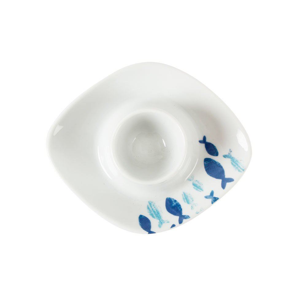 Deep BluePorselen Yumurtalık 14 cm A+P