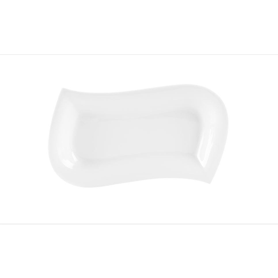 Leaf Porselen Kayık Tabak A+P