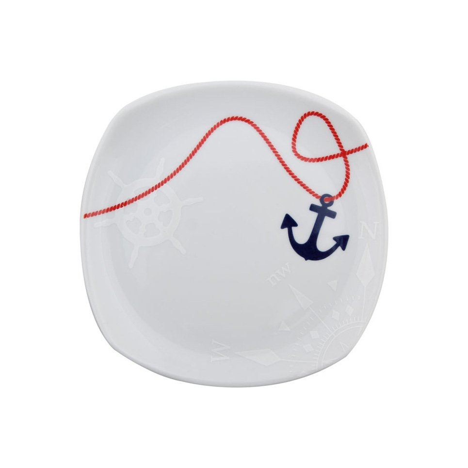 Marine Porselen Düz Tabak