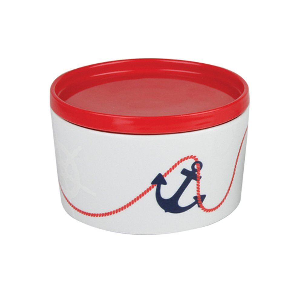 Marine Porselen Saklama Kabı Kapaklı