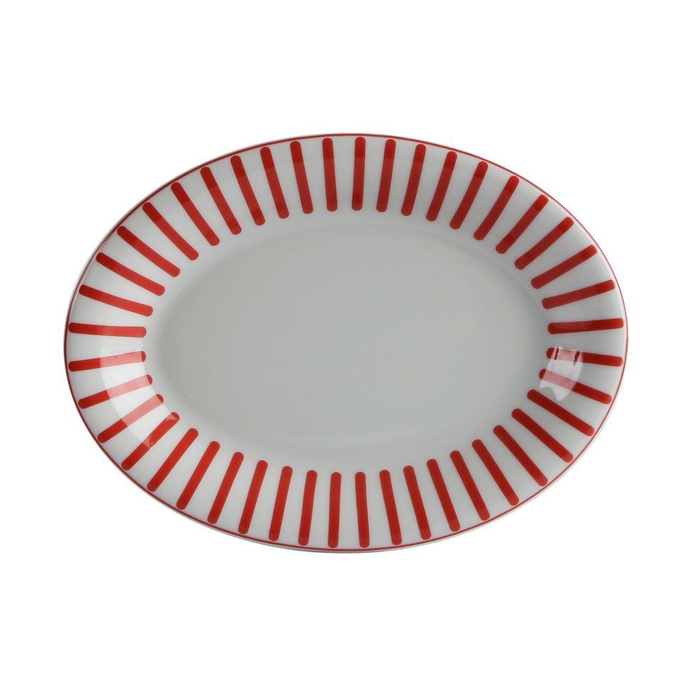 Red Manoir Porselen Kayık Tabak 20 cm A+P