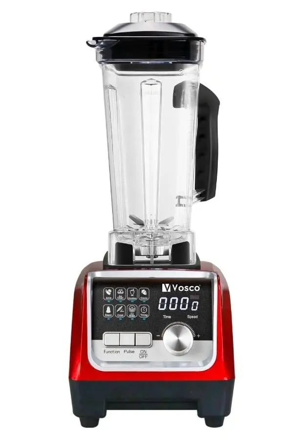 Vosco Bar Blender Pro Dijital 2 Lt Buz Kırıcılı 2200W Kırmızı