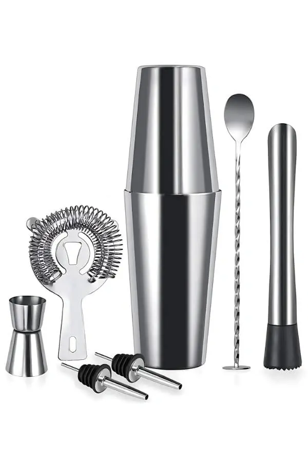 Vosco 7 Parça Avantajlı Kokteyl Set Boston Shaker (750ml)