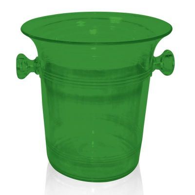 Biradlı Akrilik Şişe Kovası, 21x21.5 cm, Yeşil