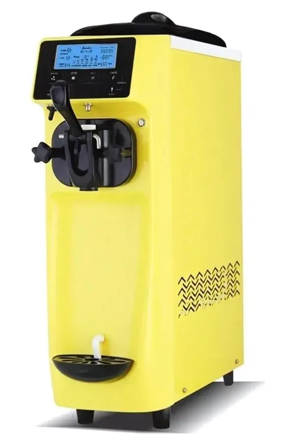 Vosco Dondurma Makinesi Tek Kollu (Soft) Set Üstü (Sarı)