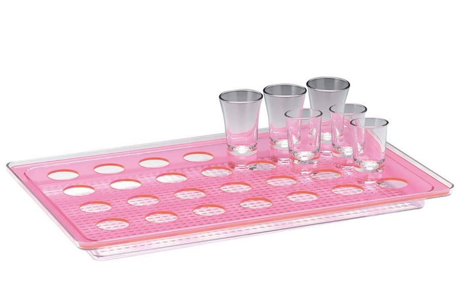 Polycarbonat Tepsili Shot Servisi / 28’li