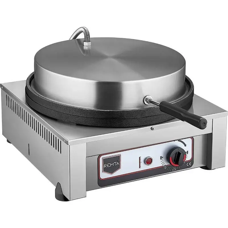 KR7 Kapaklı Krep Pişirici Elektrikli 40 cm Çap