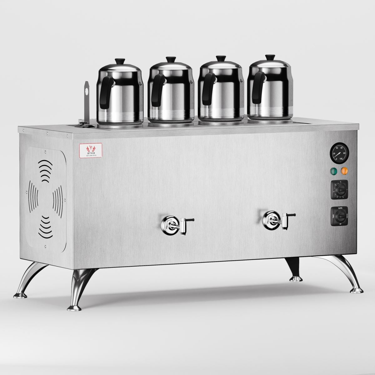 Inoks Pro Compact Elektrikli 4 Demlikli