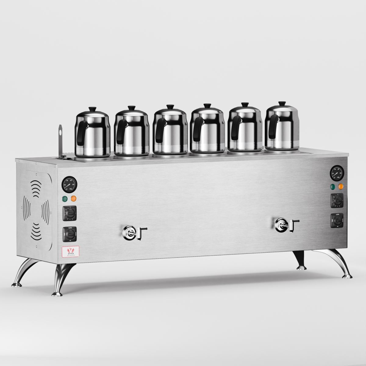 Inoks Pro Compact Elektrikli 6 Demlikli