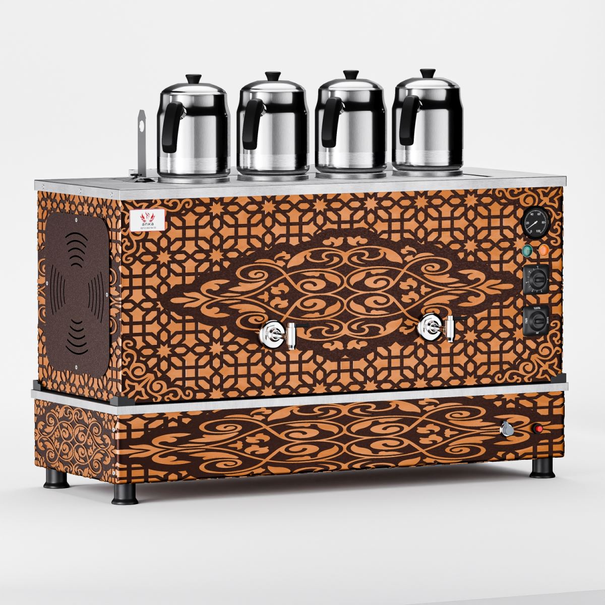 Bakır Pro Compact Hibrit 4 Demlikli