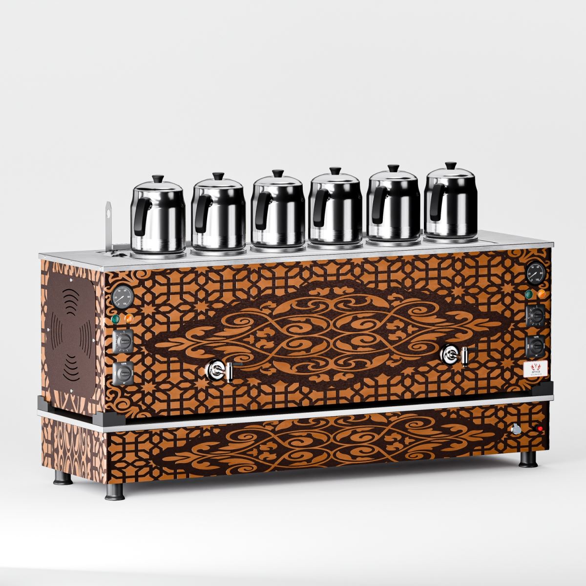 Bakır Pro Compact Hibrit 6 Demlikli