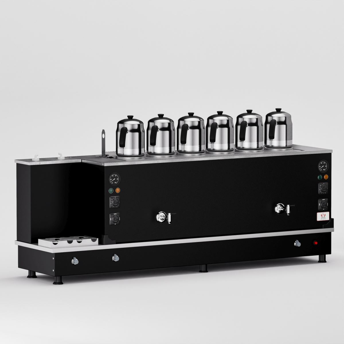 Black Turbo Hibrit 6 Demlikli Çay Kazanı