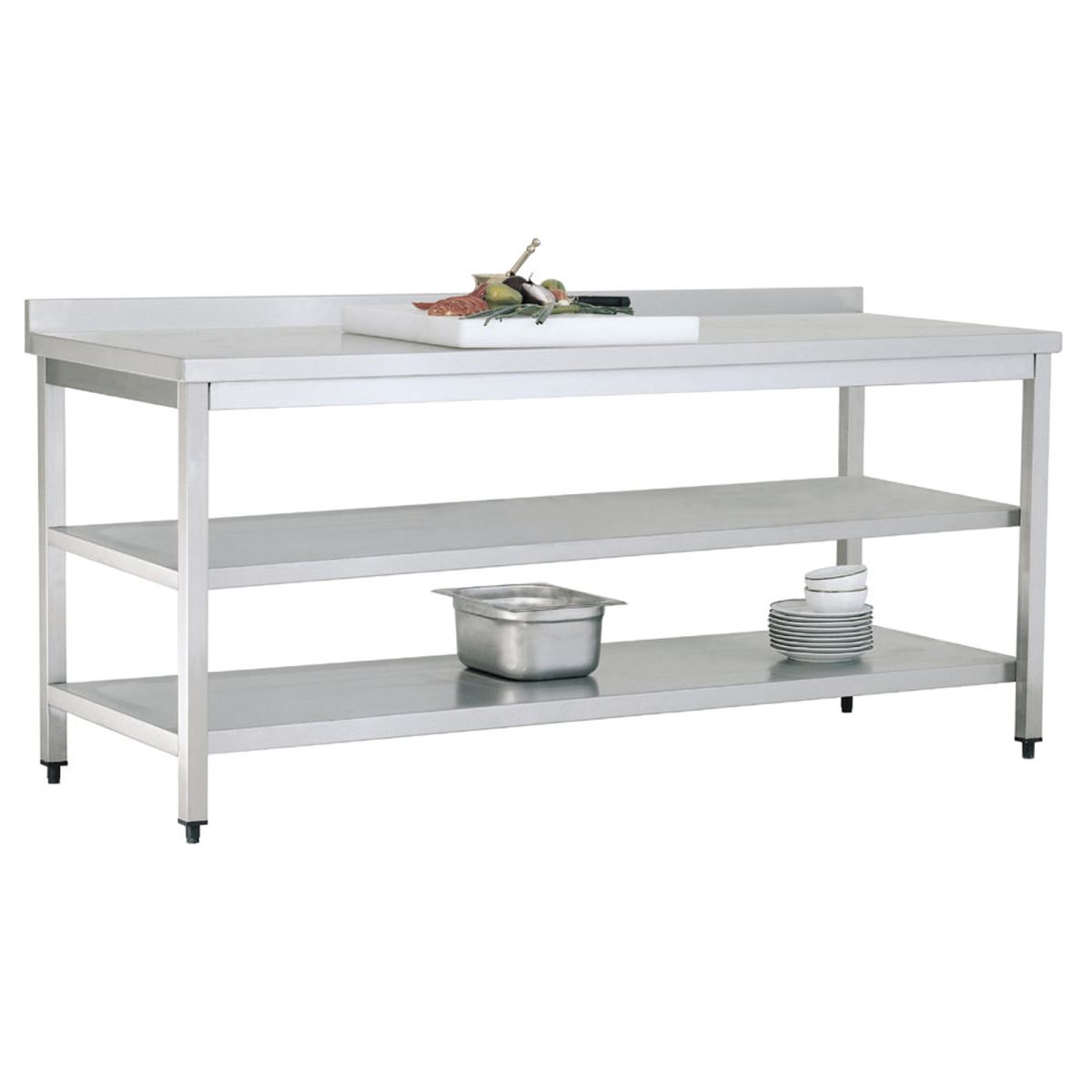 Çalışma Tezgahı / Taban Ara Raflı