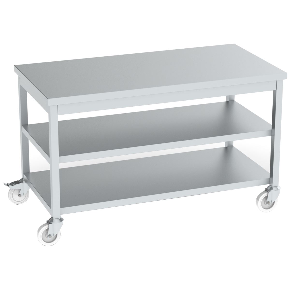 Hareketli Çalışma Tezgahı Ara Raflı