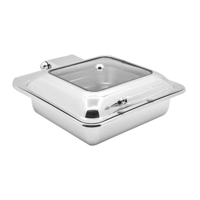 Biradlı Grovy Ekonomik Kare Chafing Dish, GN 2/3