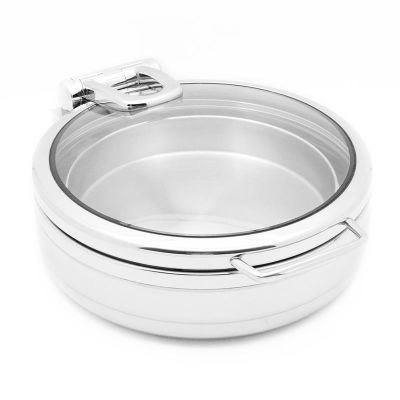 Biradlı Grovy Lux Yuvarlak Chafing Dish, 5.5 L