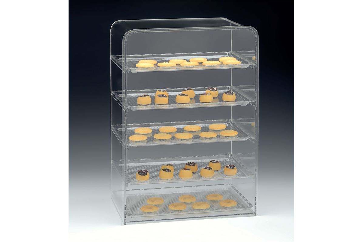 Polycarbonat Tepsili Teşhir Standı